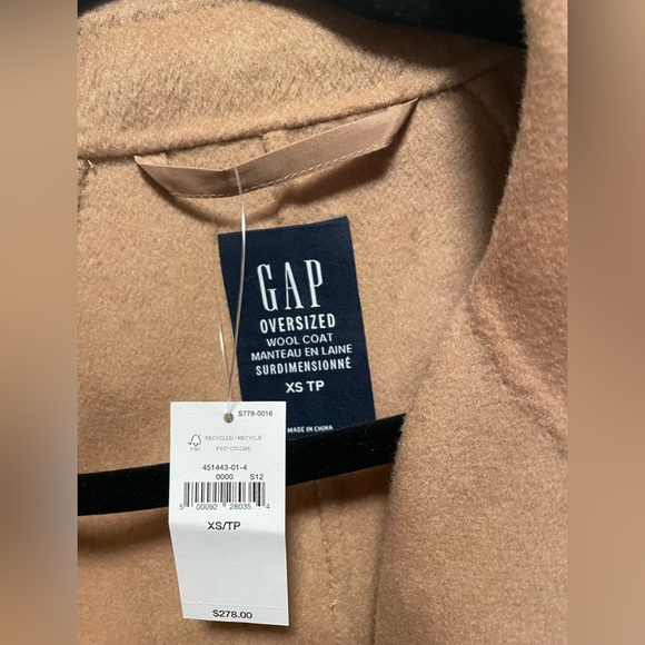 Oversized wool trench style coat - Picture 2 of 5